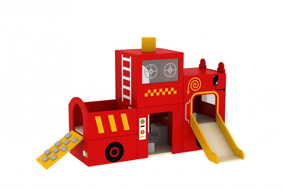 幼兒消防車攀爬