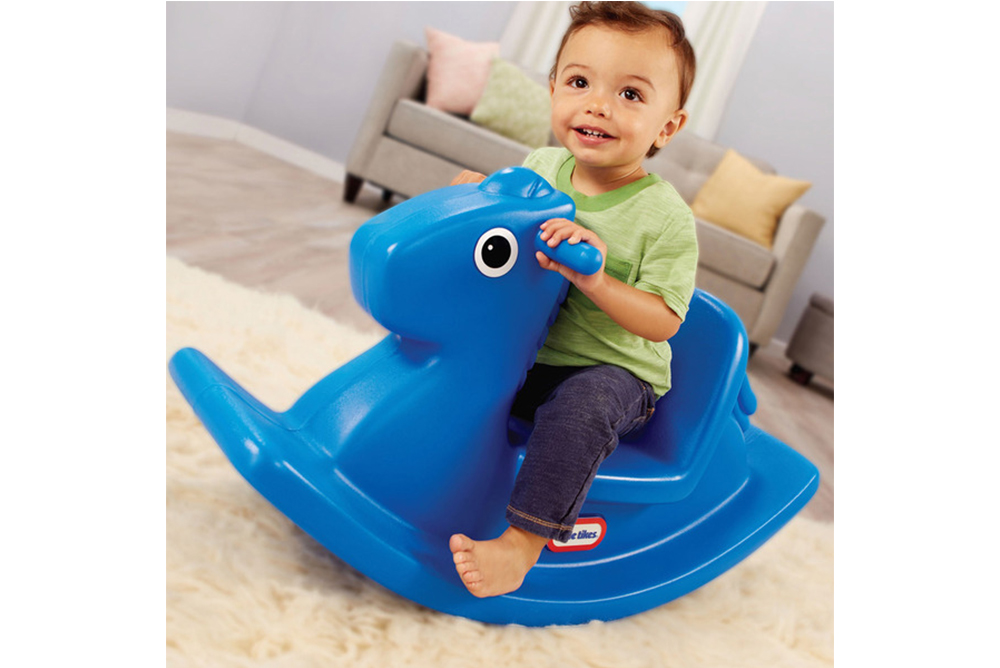 little tikes 飛天搖搖馬-藍