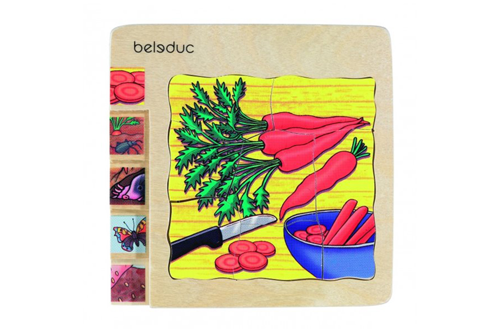 Beleduc 多層拼圖-紅蘿蔔