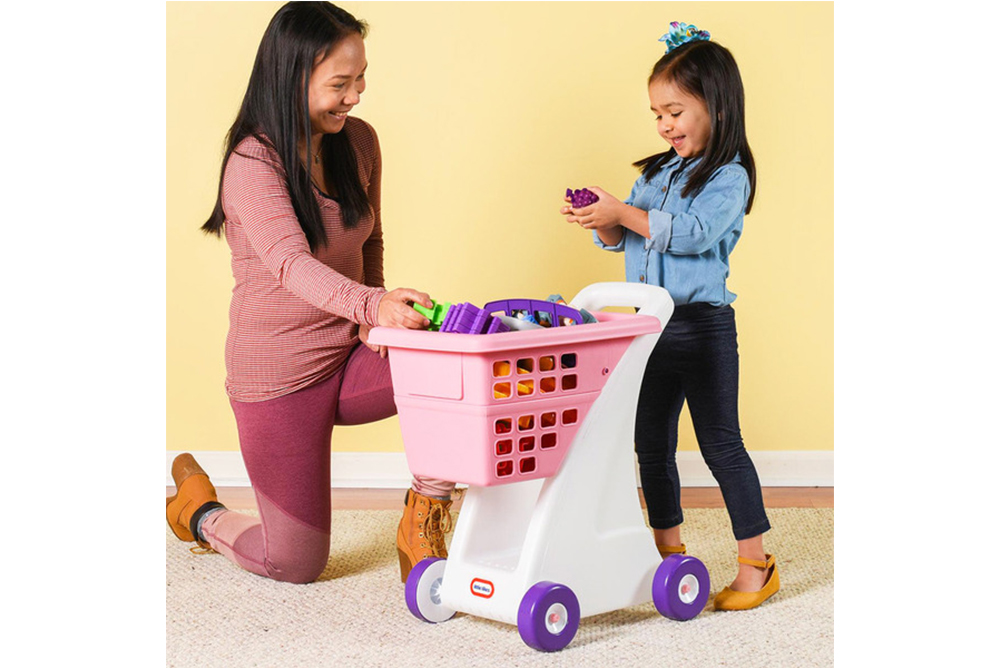 little tikes 兒童購物車-粉