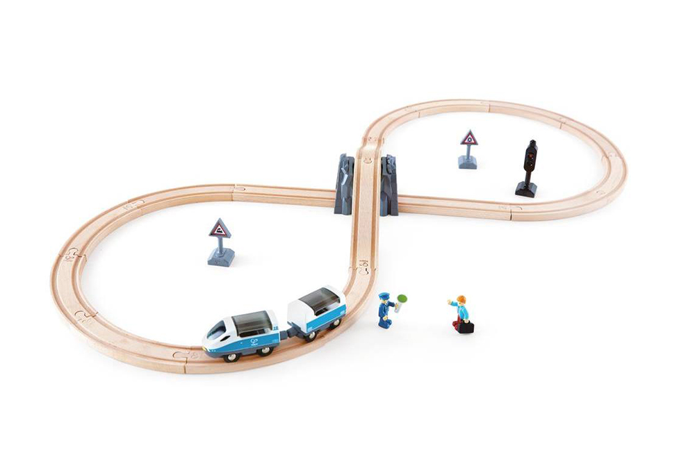 德國 Hape 火車軌道經典8字組