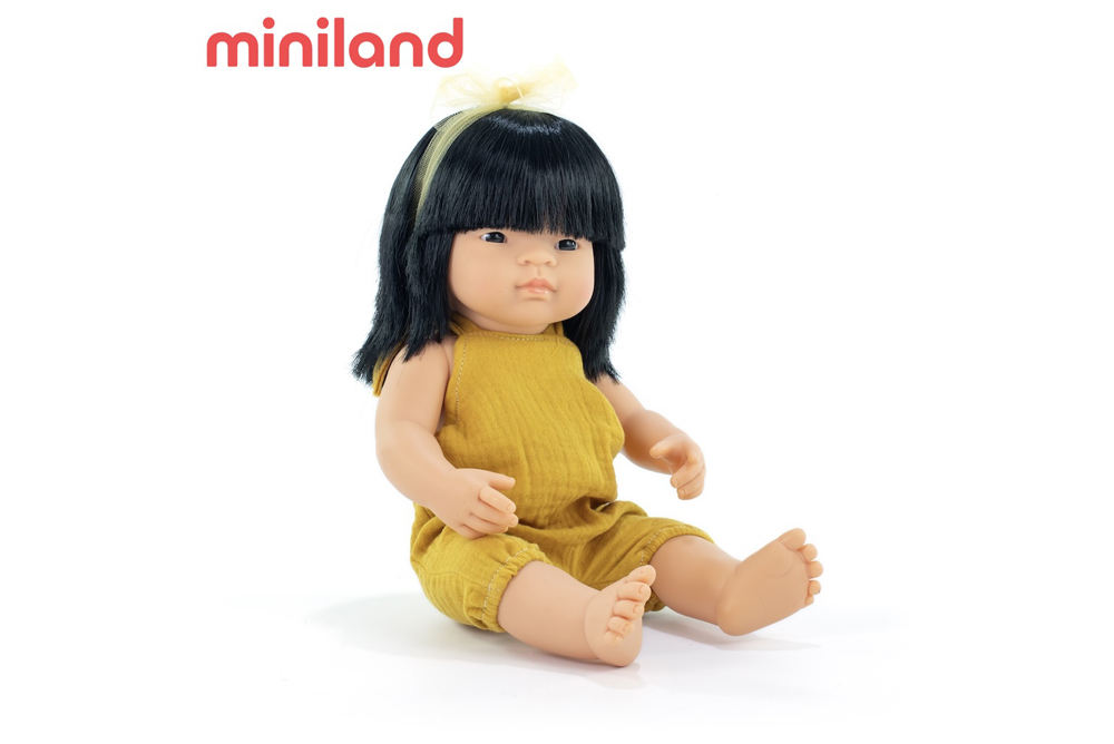 minilandMF&M小米藍亞洲娃娃-黑髮（女孩38公分）