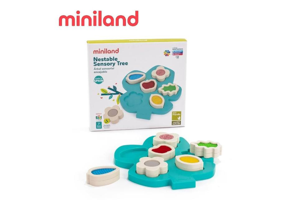 miniland ECO多紋理&形色感官樹6入組