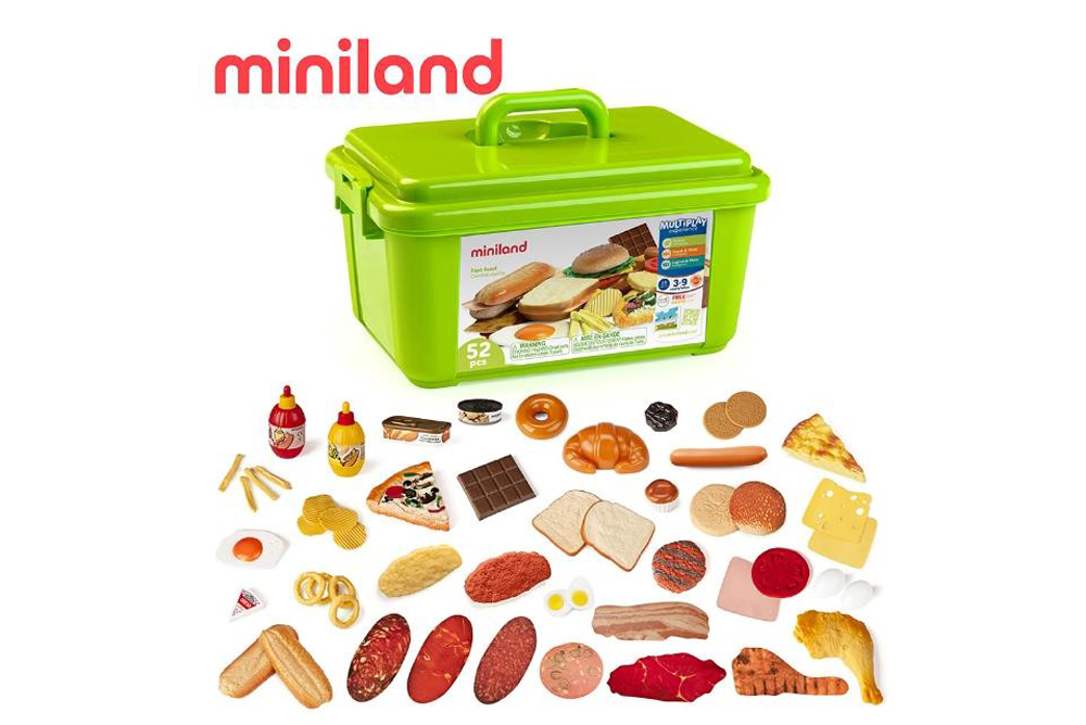 miniland 麵包速食52件組(含收納盒)