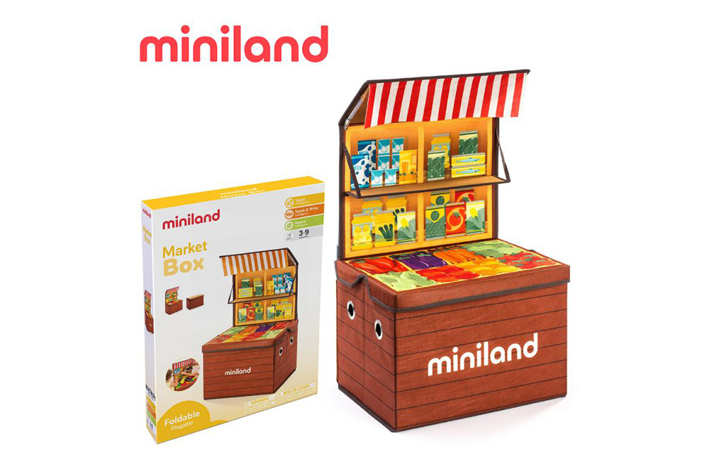 miniland 我的攤販角色扮演/收納箱