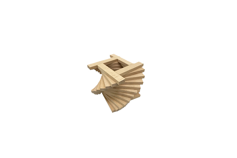 櫸木空間思維積木(125pcs/盒,一箱八盒)
