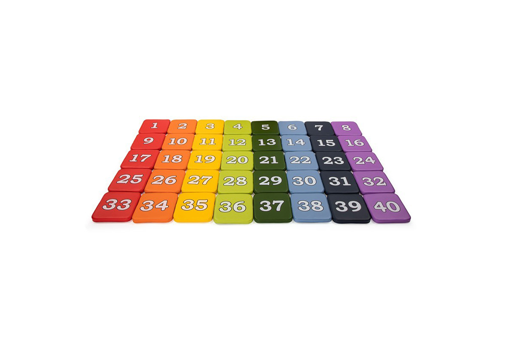 彩虹數字軟墊