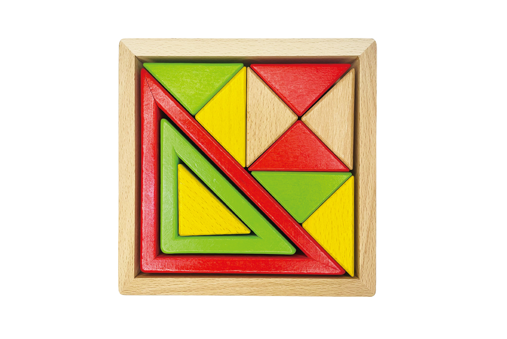 三角套框積木(11pcs/盒+木盒)