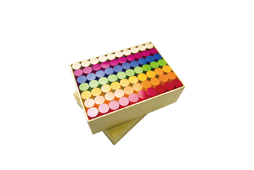 七彩透光圓柱 (70pcs/盒)