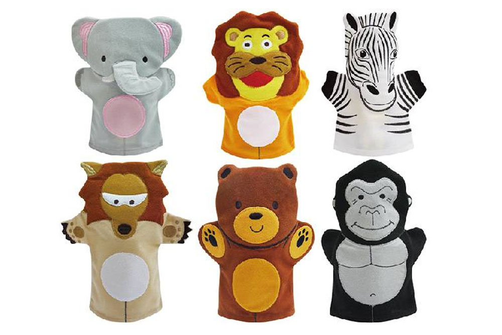 野生動物I手套玩偶 (6pcs/組)