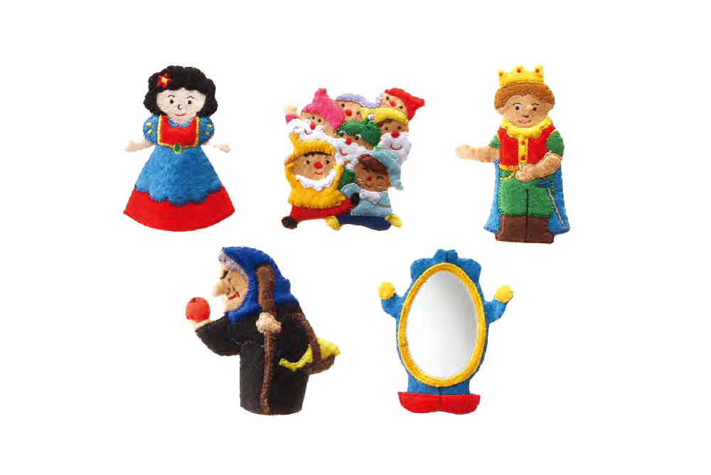 白雪公主與七矮人手指玩偶 (5pcs)